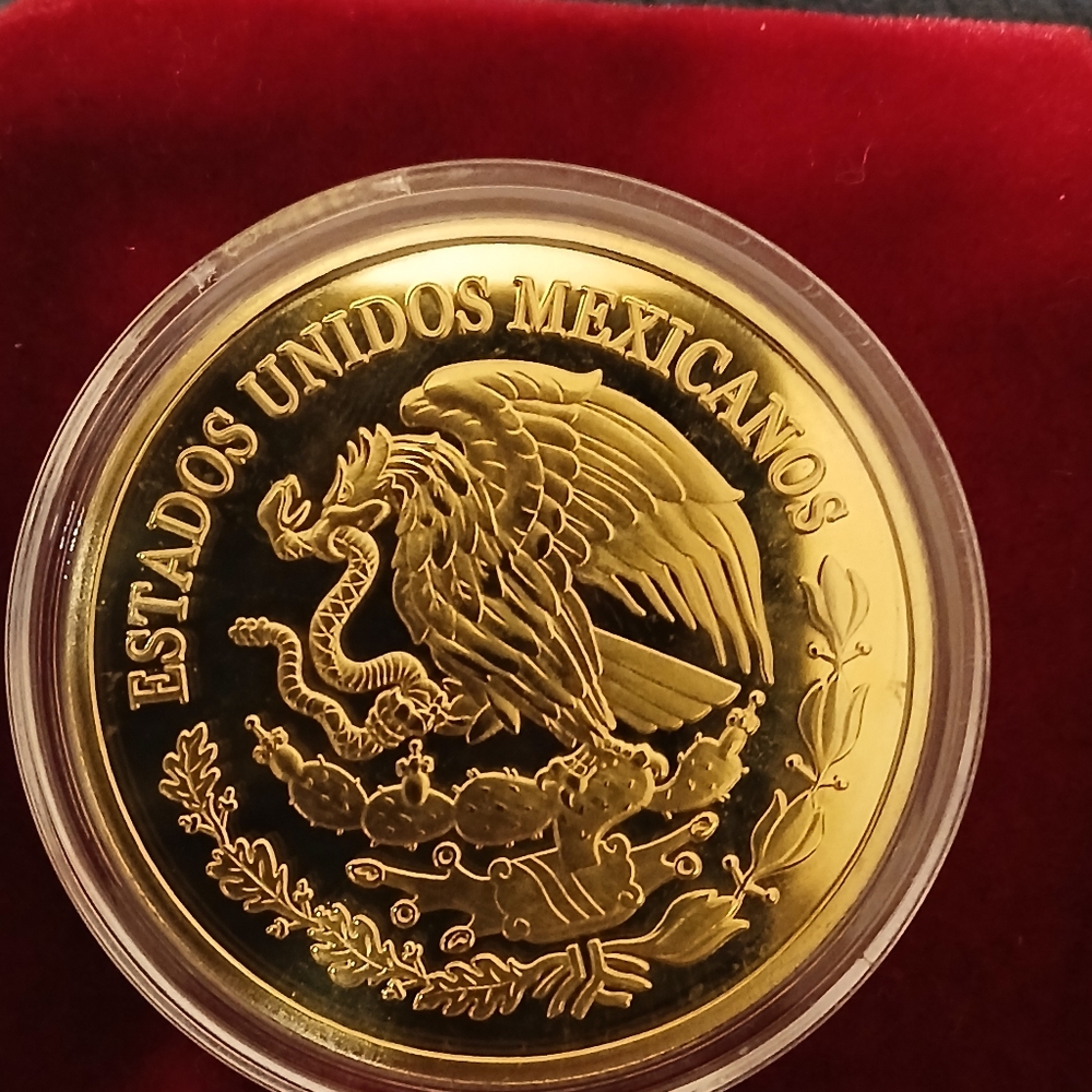 2010 1/4 Gold Plated Liberated Mexico Angel Coin - Picture 4 of 6